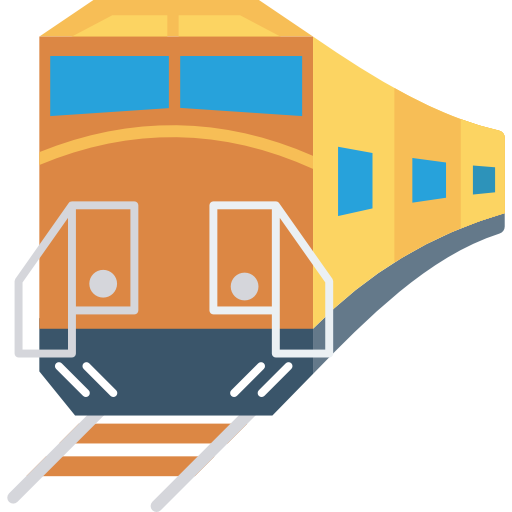 En train