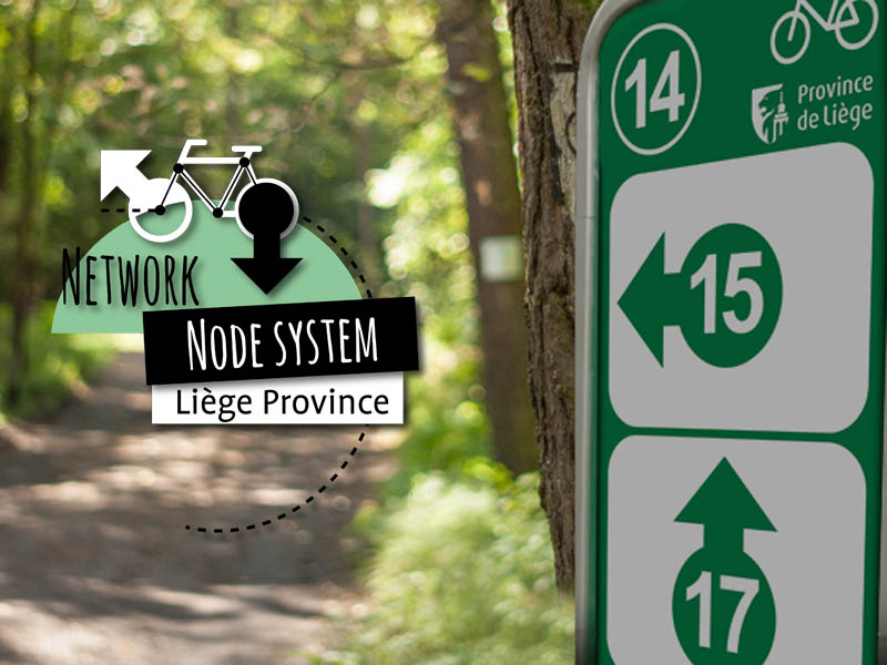 Node cycle network in the province of Liège
