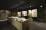 Préhistomuseum - Flémalle - Comptoir expo intérieur musée